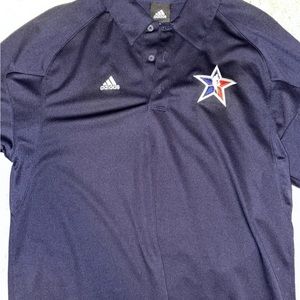 Used Adidas NBA All Star Short Sleeve Athlesiure Golf Polo Mens (Size Medium)